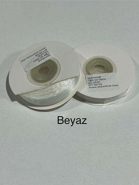 beyaz organize KURDELE  1cm
