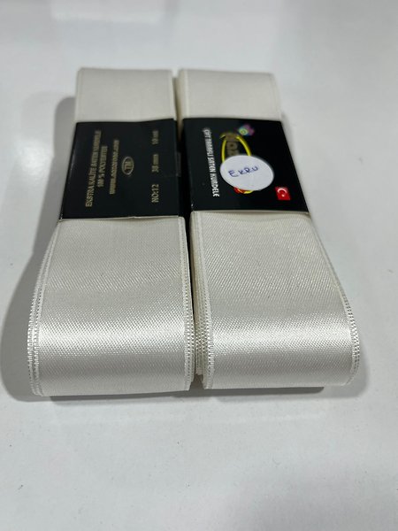 SATEN KURDELE 4CM EKRU