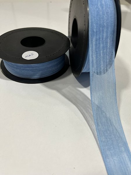 KETEN KURDELE 2,5 CM MAVİ