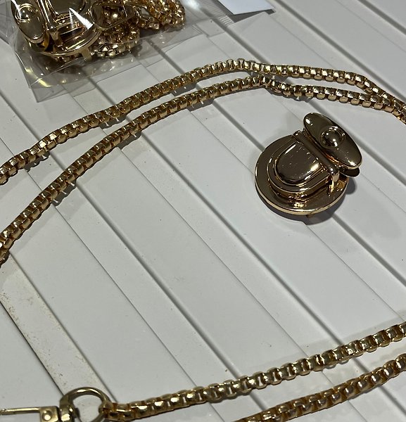 GOLD  KÜP ZİNCİR SET