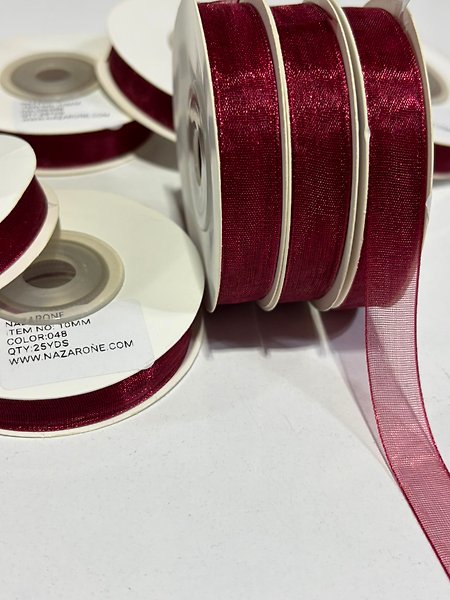 BORDO ORGANİZE 1CM ORGANİZE KURDELE