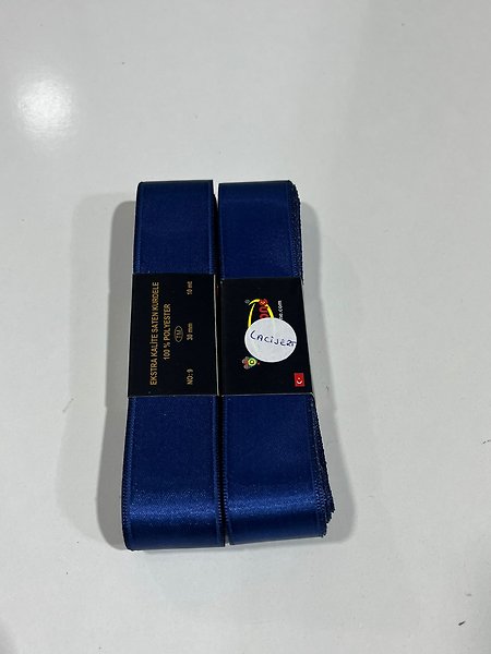SATEN KURDELE 3CM LACİVERT