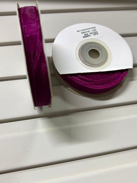 KOYU FUŞYA 1CM ORGANİZE KURDELE