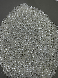 6MM KIRIK BEYAZ PLASTİK İNCİ  500GR