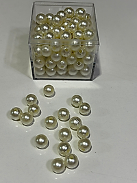 8MM KREM PLASTİK İNCİ 500GR