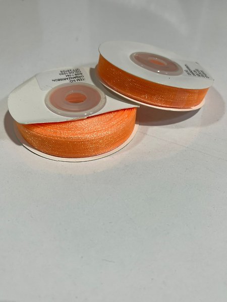 TURUNCU 1CM ORGANİZE KURDELE