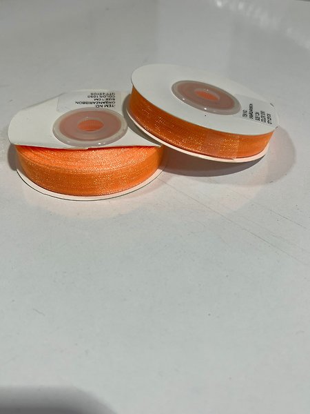 TURUNCU 1CM ORGANİZE KURDELE