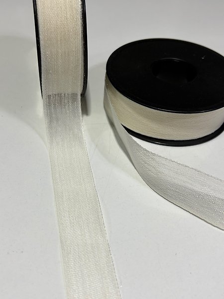 KETEN KURDELE 2,5 CM KREM