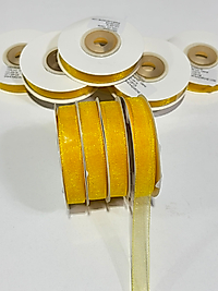 SARI ORGANİZE 1CM ORGANİZE KURDELE