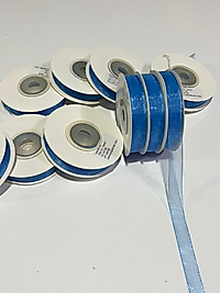 MAVİ ORGANİZE 1CM ORGANİZE KURDELE