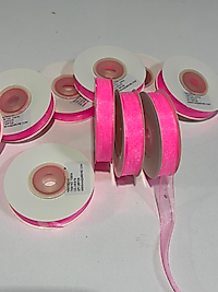 ŞEKER PEMBE ORGANİZE 1CM ORGANİZE KURDELE