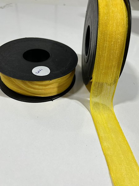 KETEN KURDELE 2,5CM SARI