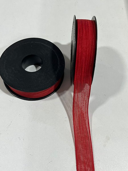 KETEN KURDELE 2,5CM KIRMIZI