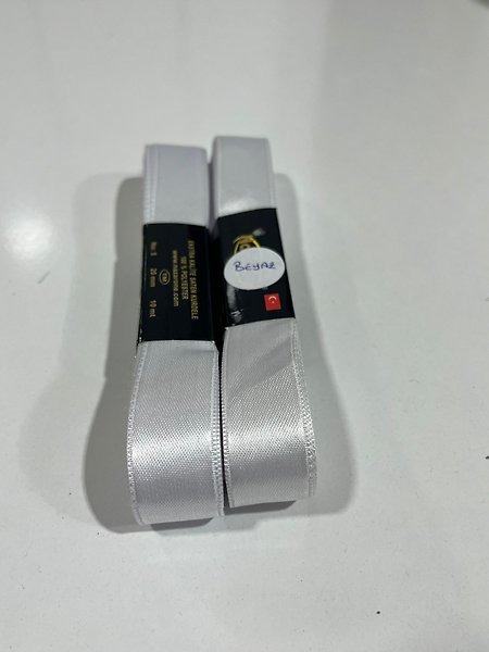 SATEN KURDELE 2CM BEYAZ