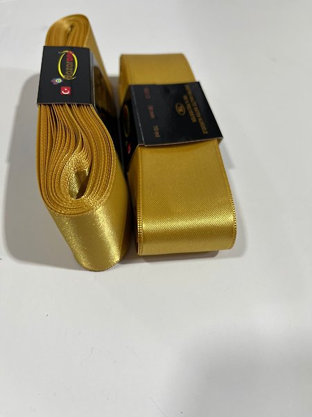 SATEN KURDELE 4CM GOLD