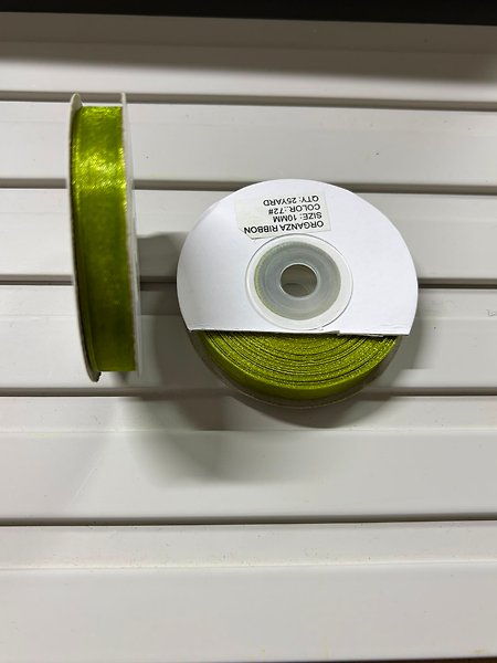 YEŞİL 1CM ORGANİZE KURDELE