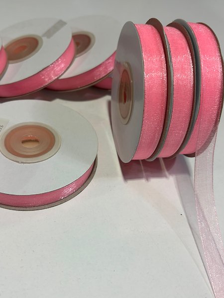 PEMBE ORGANİZE 1CM ORGANİZE KURDELE