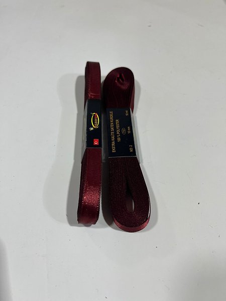SATEN KURDELE 1CM BORDO