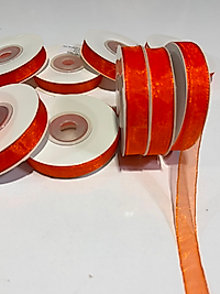 KOYU TURUNCU ORGANİZE 1CM ORGANİZE KURDELE