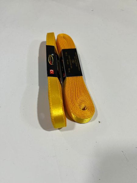 SATEN KURDELE 1CM SARI