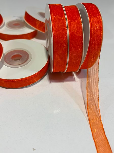 KOYU TURUNCU ORGANİZE 1CM ORGANİZE KURDELE