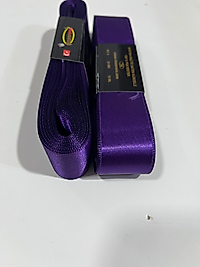 SATEN KURDELE 3CM MOR