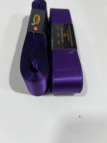 SATEN KURDELE 3CM MOR