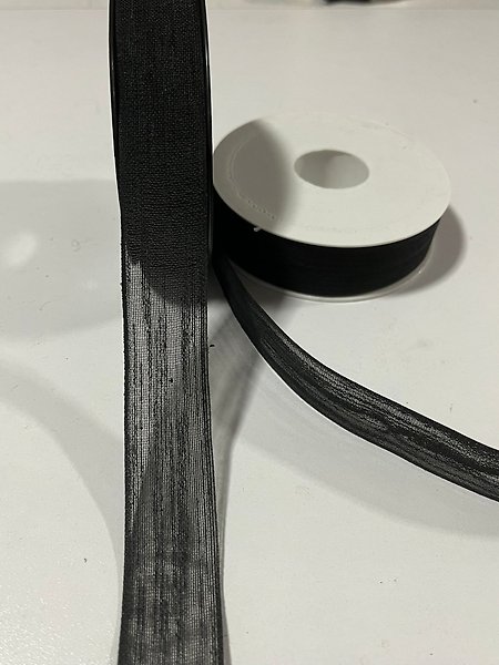 KETEN KURDELE 2,5CM SİYAH