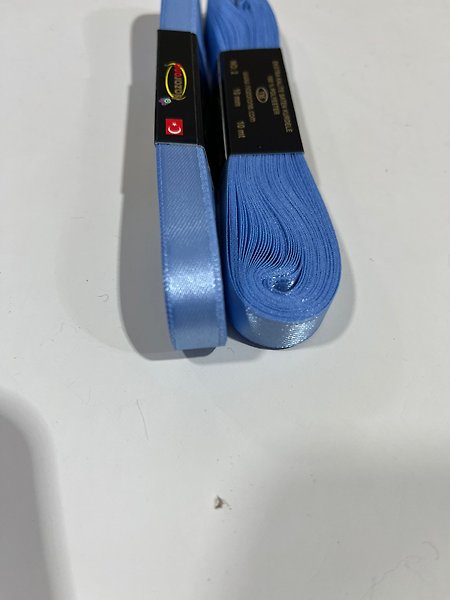 SATEN KURDELE 1CM MAVİ