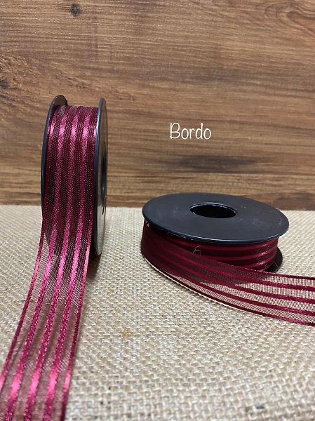 FİTİLLİ KURDELE  BORDO 2,5 CM